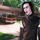 A dejected Marilyn Manson ponders his next move.